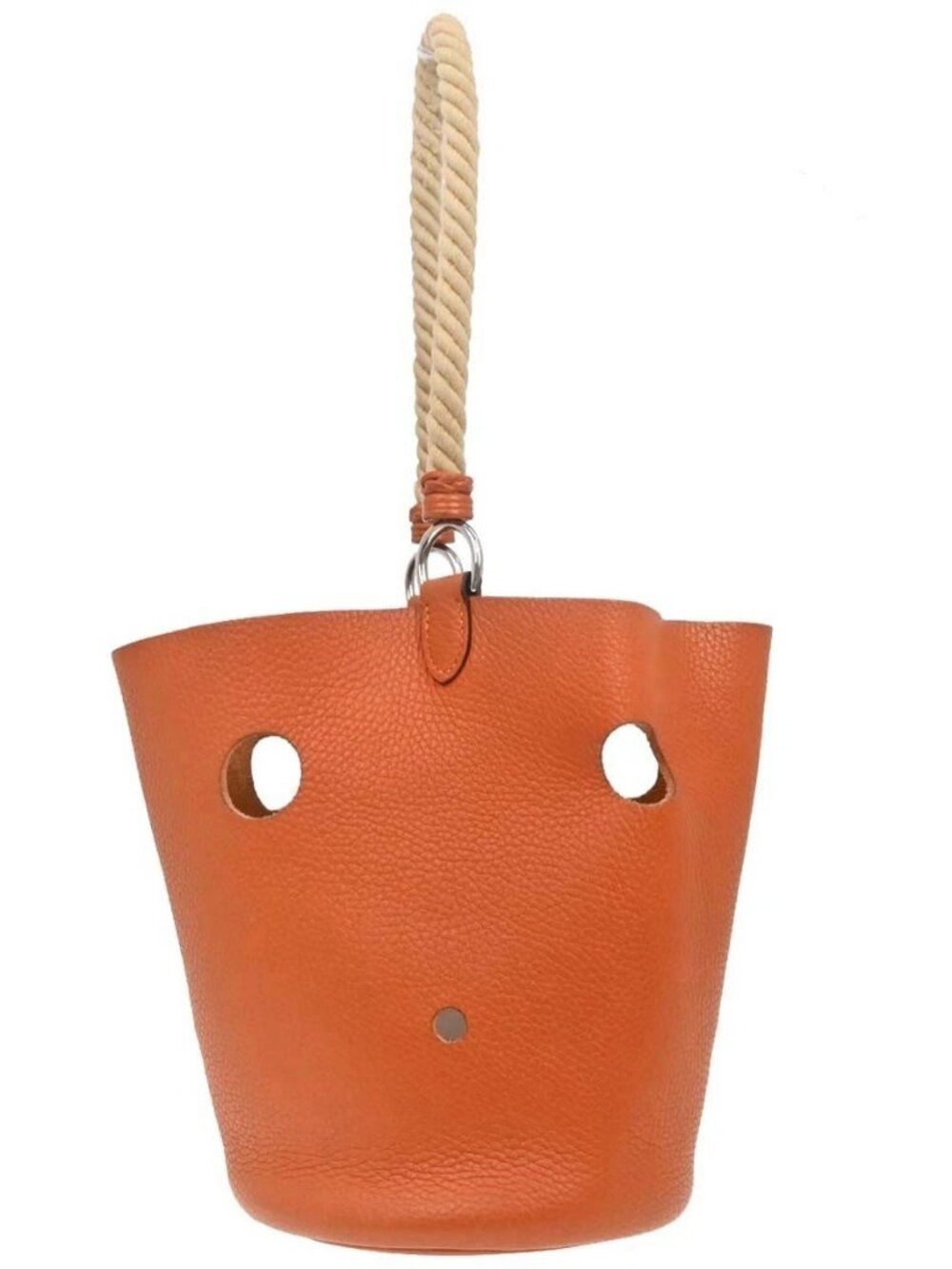 Hermes Orange Taurillon Clemence Mangeoire PM Handbag □I 197648